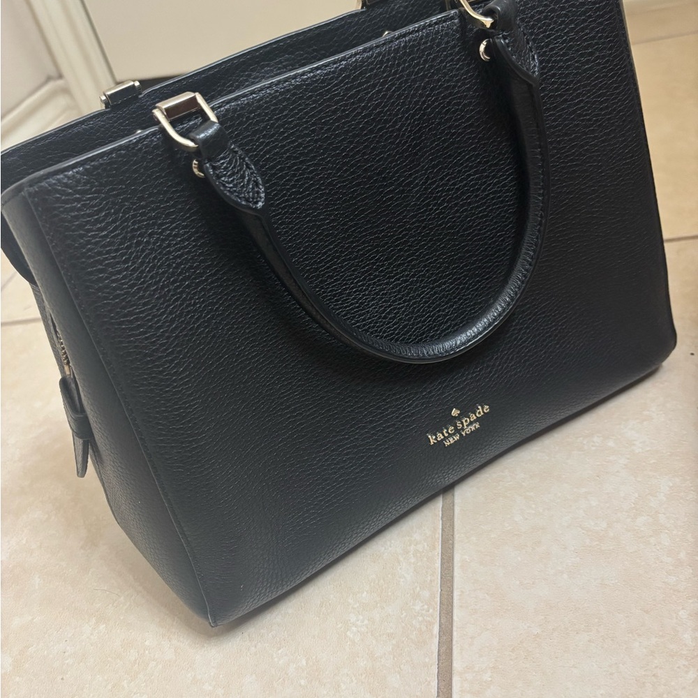 Kate Spade Black Satchel with Structured Design